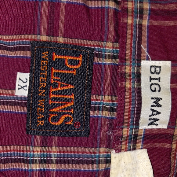 Plains Western Wear Big MAN Shirt - Picture 5 of 5